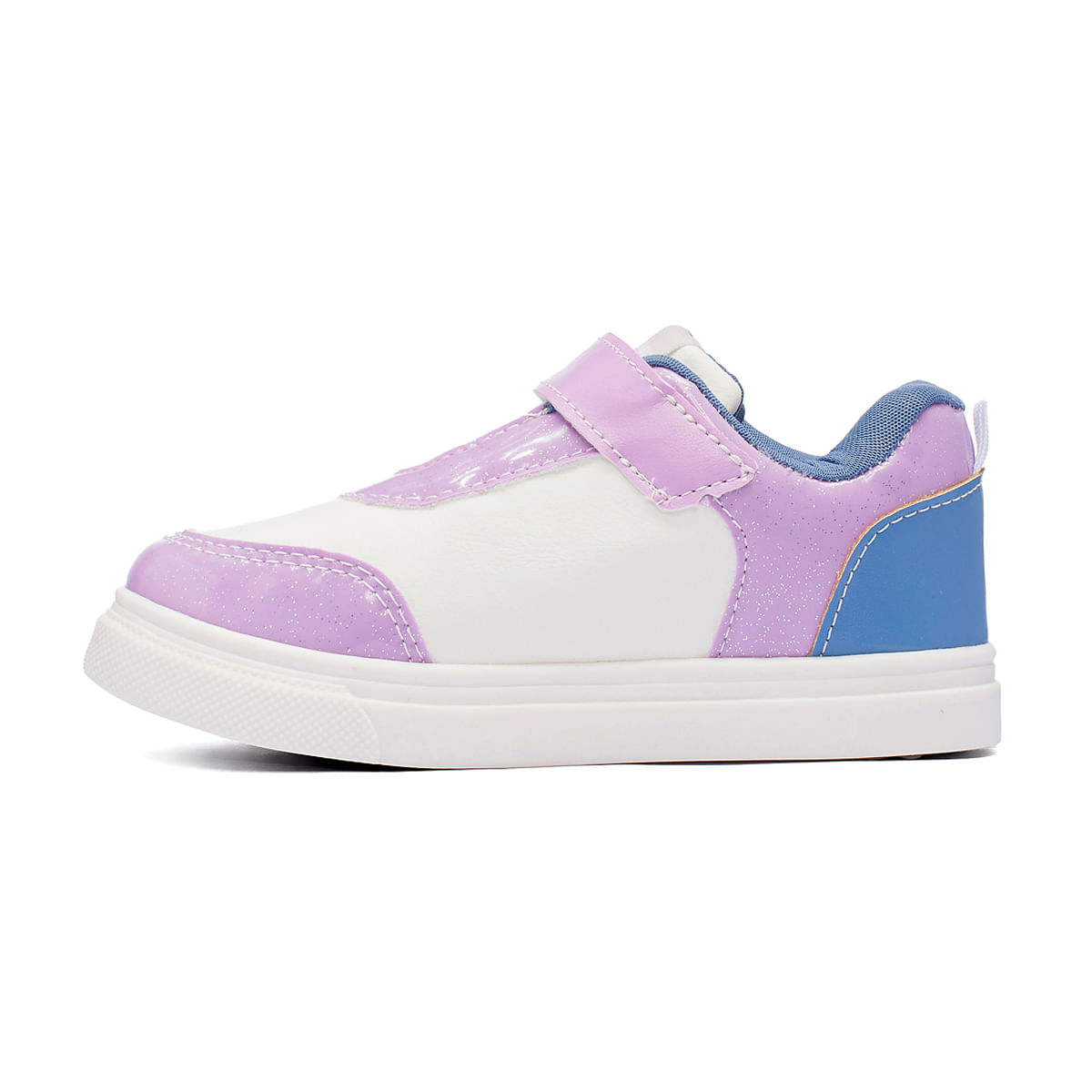Tênis infantil Disney Stitch branco com estampa colorida para meninas